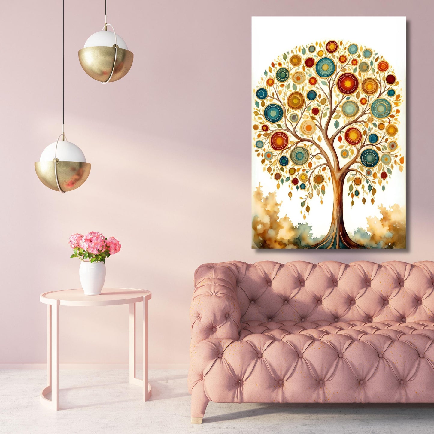 Tree Of Life Gustav Klimt Canvas Wall Art Klimt Print, Klimt Canvas Poster, Gustav Klimt Poster, Klimt Exhibition Painting, Flower Garden