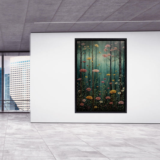 Full Moon Wildflower Klimt Canvas Wall Art Klimt Print Klimt Canvas Poster, Gustav Klimt Poster Klimt Exhibition Flower Garden Flower Market