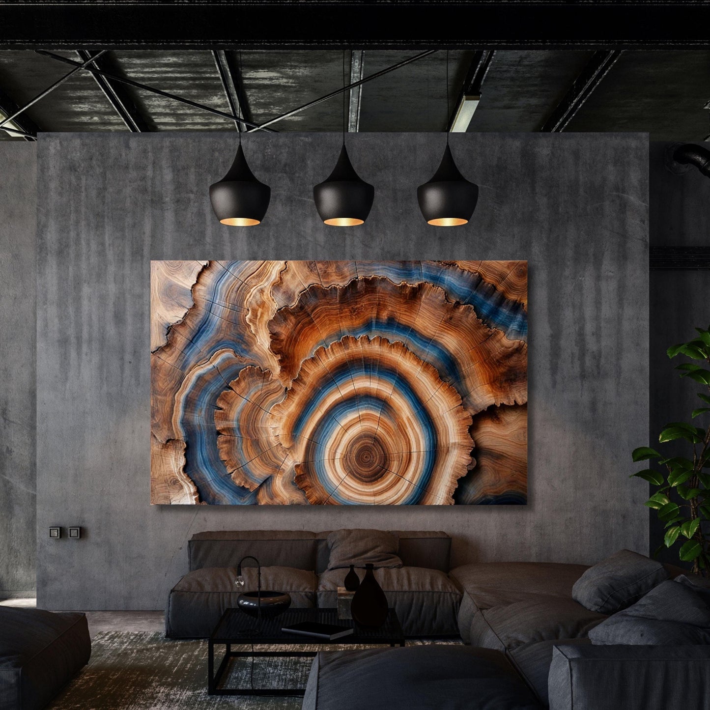 Tree Rings Canvas Wall Art Elegant Natural Wall Art Great Design Solution for Echo Tree Ring Print stump,Tree ring Wood Canvas art Texture