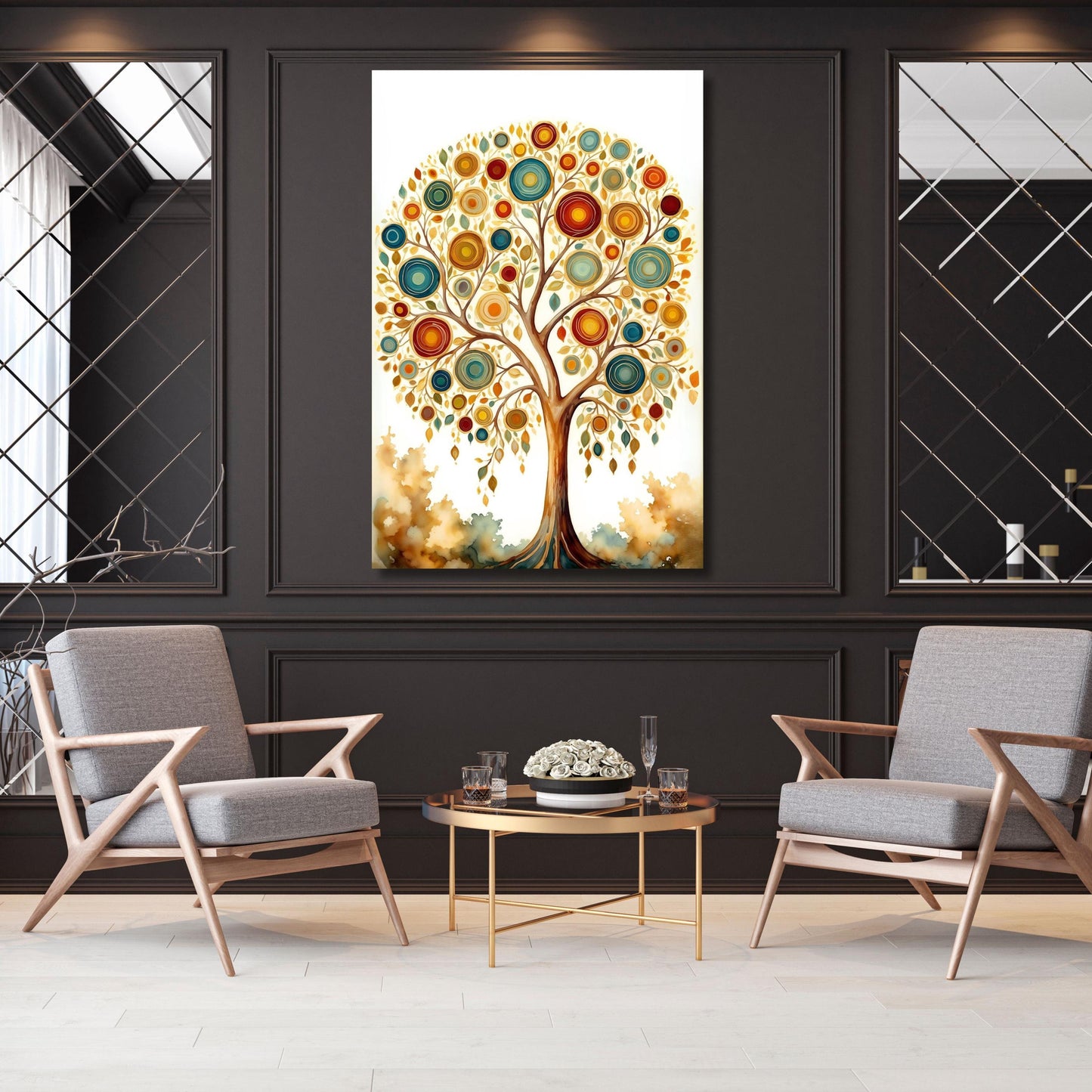 Tree Of Life Gustav Klimt Canvas Wall Art Klimt Print, Klimt Canvas Poster, Gustav Klimt Poster, Klimt Exhibition Painting, Flower Garden